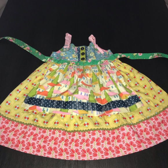 Matilda Jane Yellow Perry Inn Knot dress - Picture 2 of 4